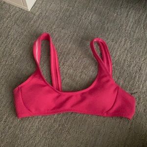 pink swim top